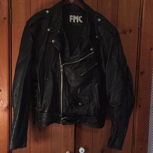 Vintage Black leather Jacket